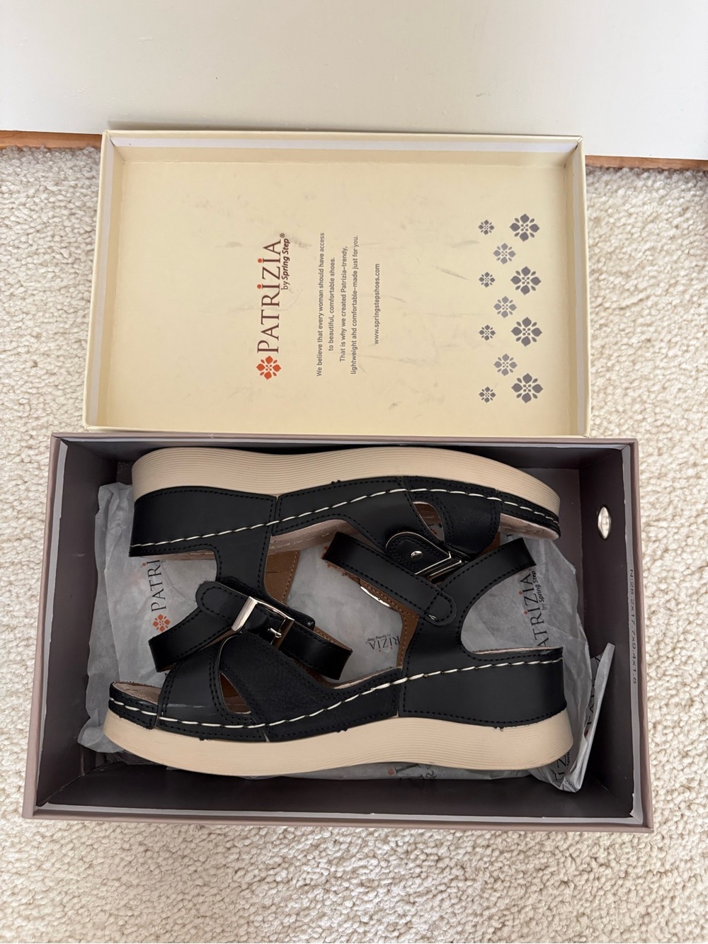 Black Platform Wedge Sandals